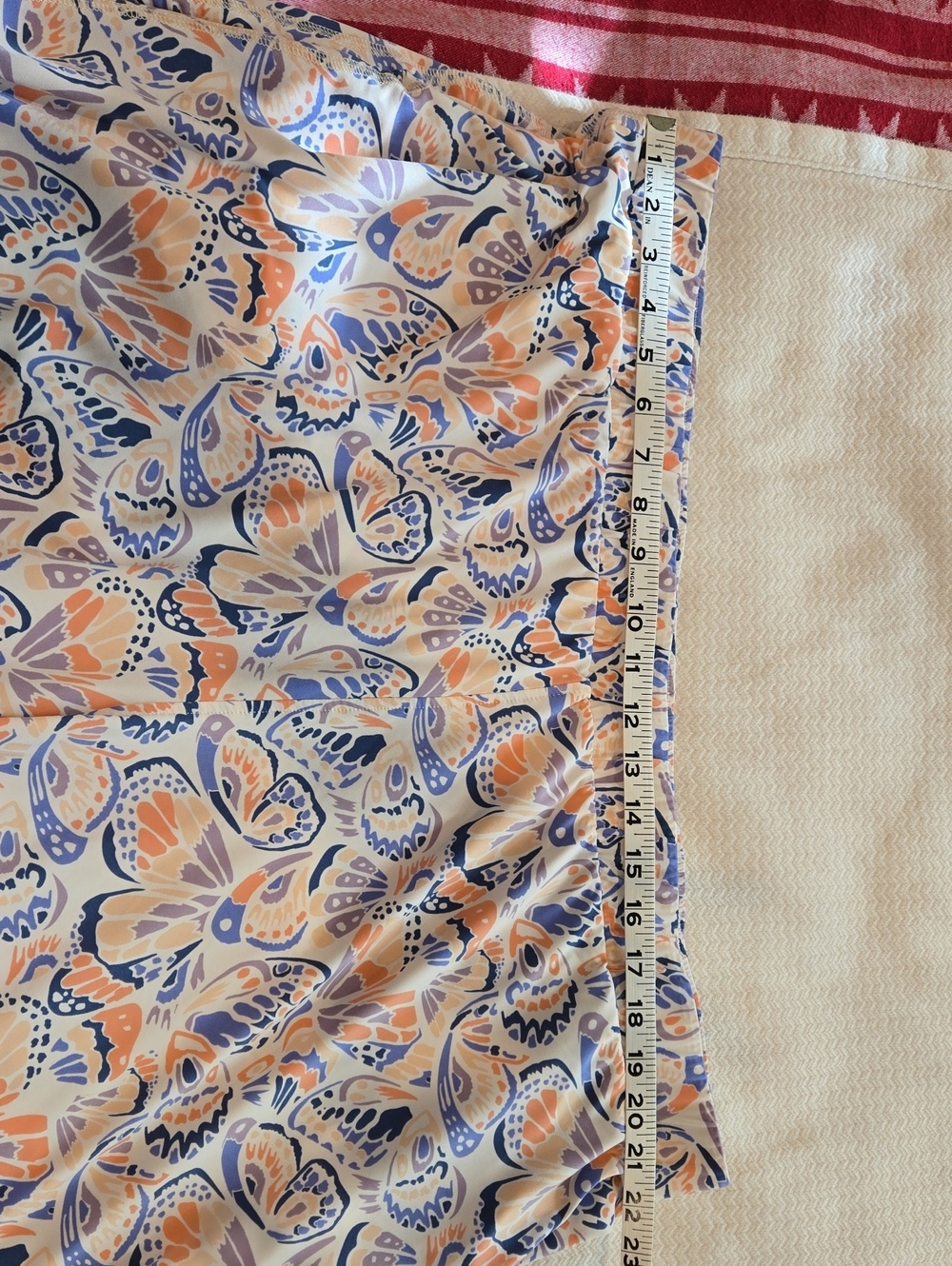 Duluth Trading Co Peach & Blue Floral Pajama Pants - Picture 6 of 6